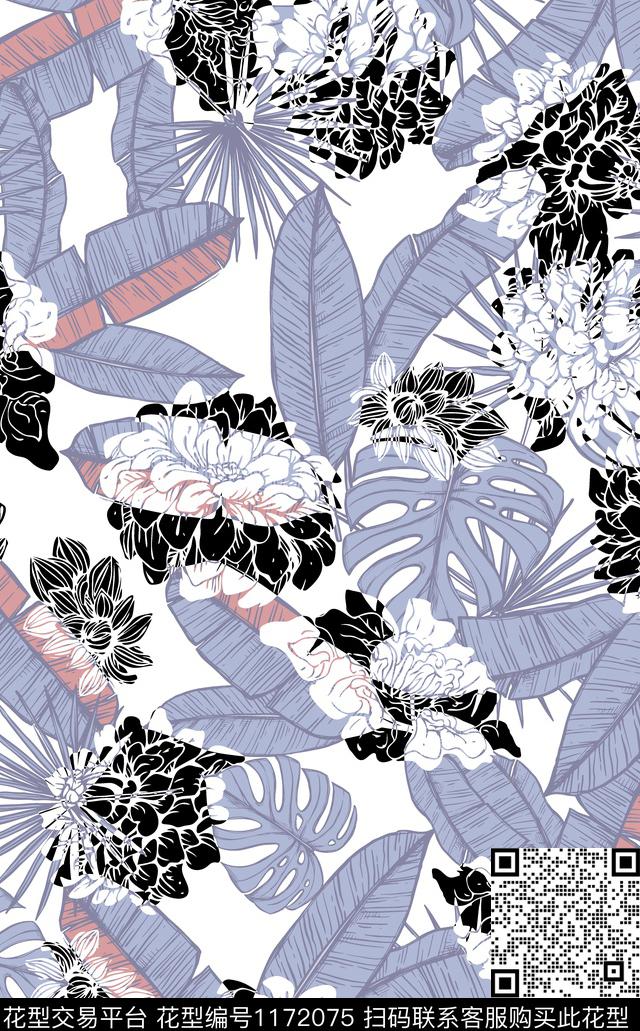 春夏华亿平台热带华亿平台坯布传统印花华亿平台下载（图片编号: 1172075） - 瓦栏（Walan）