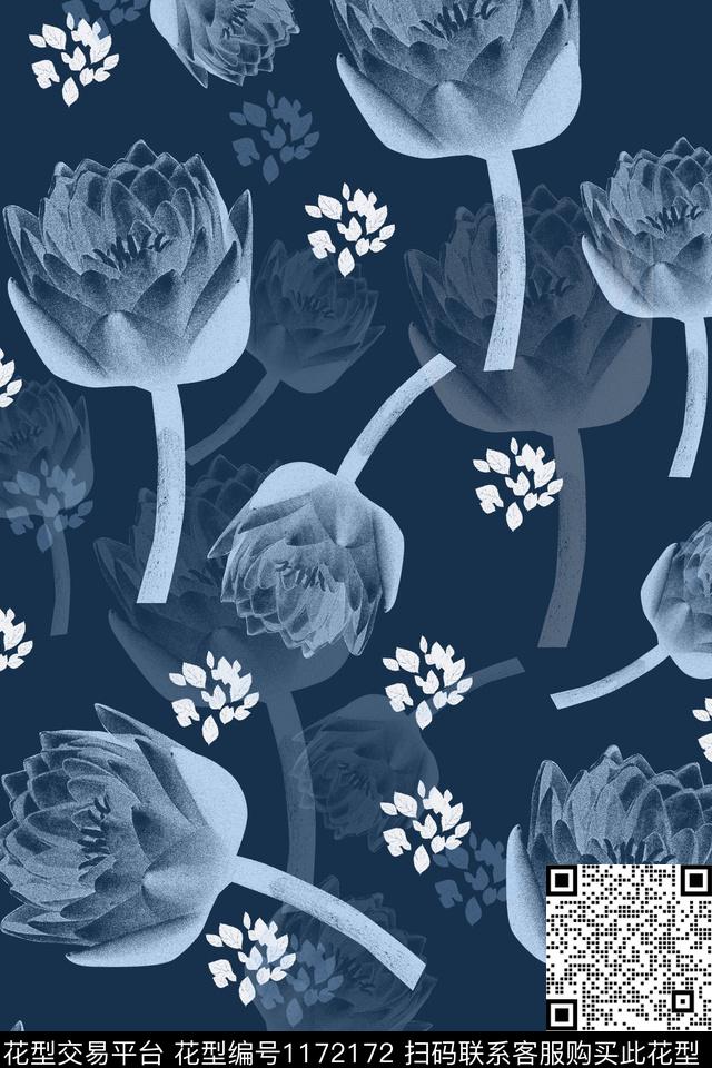 时尚数码华亿平台花卉数码印花华亿平台下载（图片编号: 1172172） - 瓦栏（Walan）