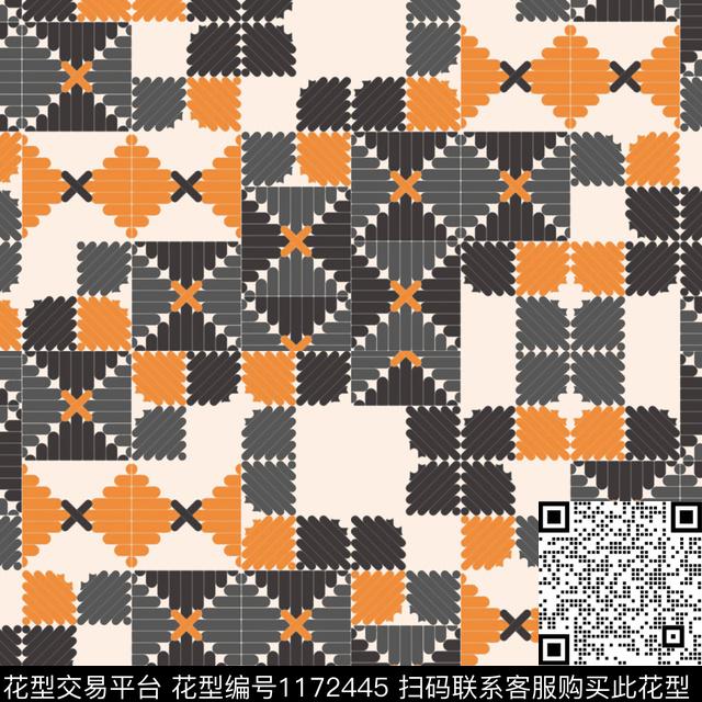 女装几何大牌风传统印花华亿平台下载（图片编号: 1172445） - 瓦栏（Walan）