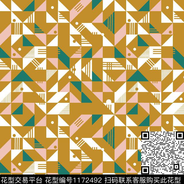 女装几何大牌风传统印花华亿平台下载（图片编号: 1172492） - 瓦栏（Walan）