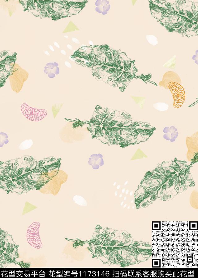 数码华亿平台涂鸦手绘数码印花华亿平台下载（图片编号: 1173146） - 瓦栏（Walan）