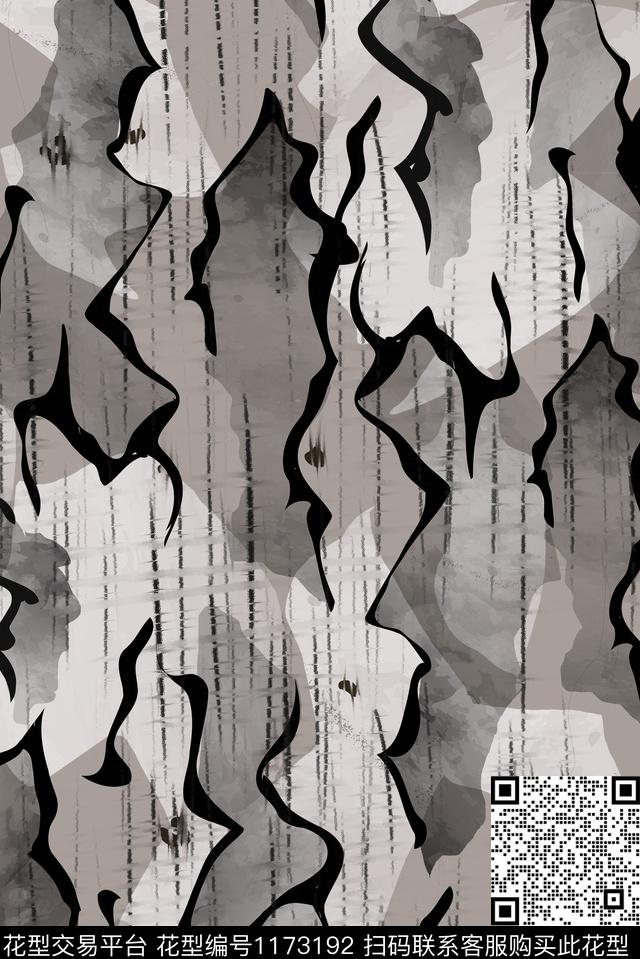 男装满版花男装几何数码印花华亿平台下载（图片编号: 1173192） - 瓦栏（Walan）