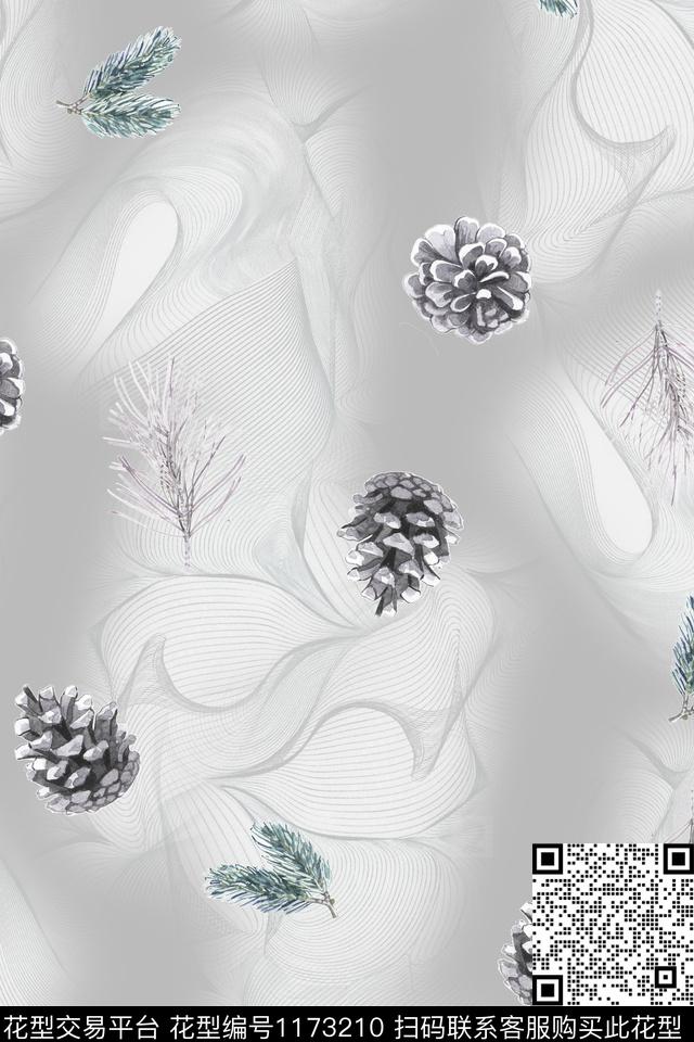 花卉大牌风植物数码印花华亿平台下载（图片编号: 1173210） - 瓦栏（Walan）