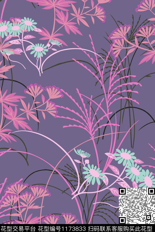 数码华亿平台抽象大牌风数码印花华亿平台下载（图片编号: 1173833） - 瓦栏（Walan）