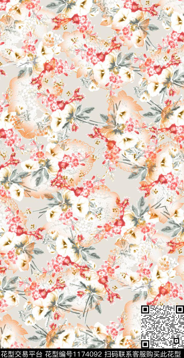 春夏华亿平台数码华亿平台女装数码印花华亿平台下载（图片编号: 1174092） - 瓦栏（Walan）