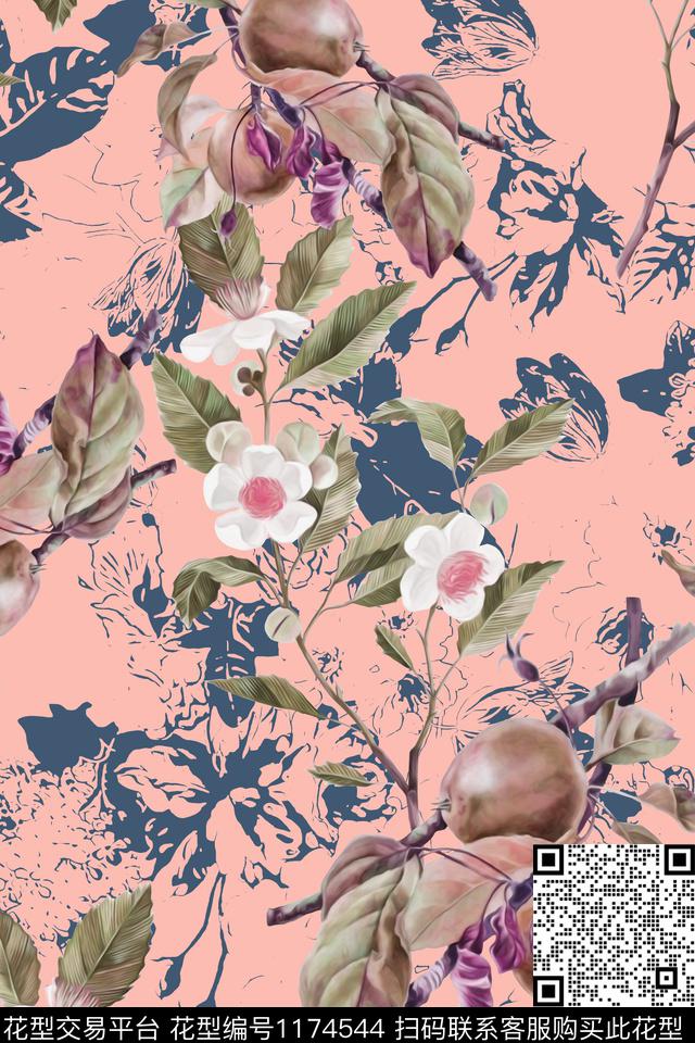 文艺大牌风水果数码印花华亿平台下载（图片编号: 1174544） - 瓦栏（Walan）