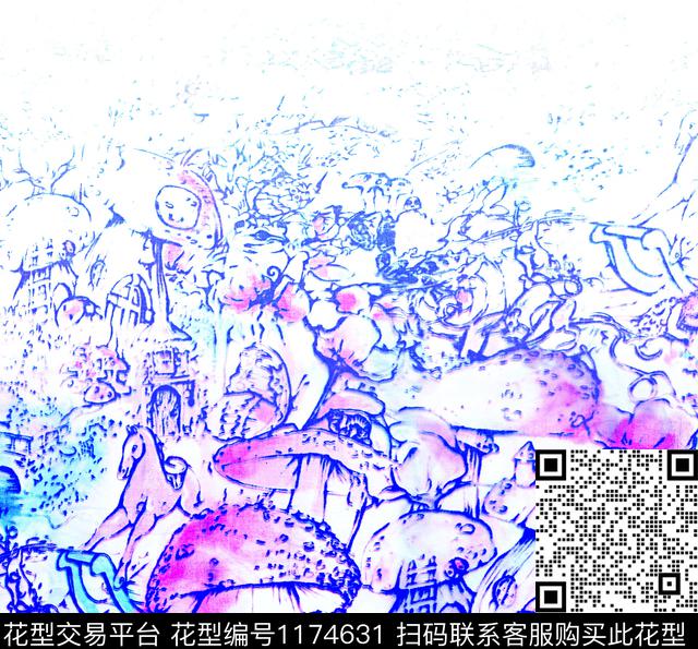 数码华亿平台炫彩女装数码印花华亿平台下载（图片编号: 1174631） - 瓦栏（Walan）