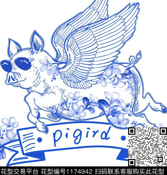 休闲潮牌定位花数码印花华亿平台下载（图片编号: 1174942） - 瓦栏（Walan）