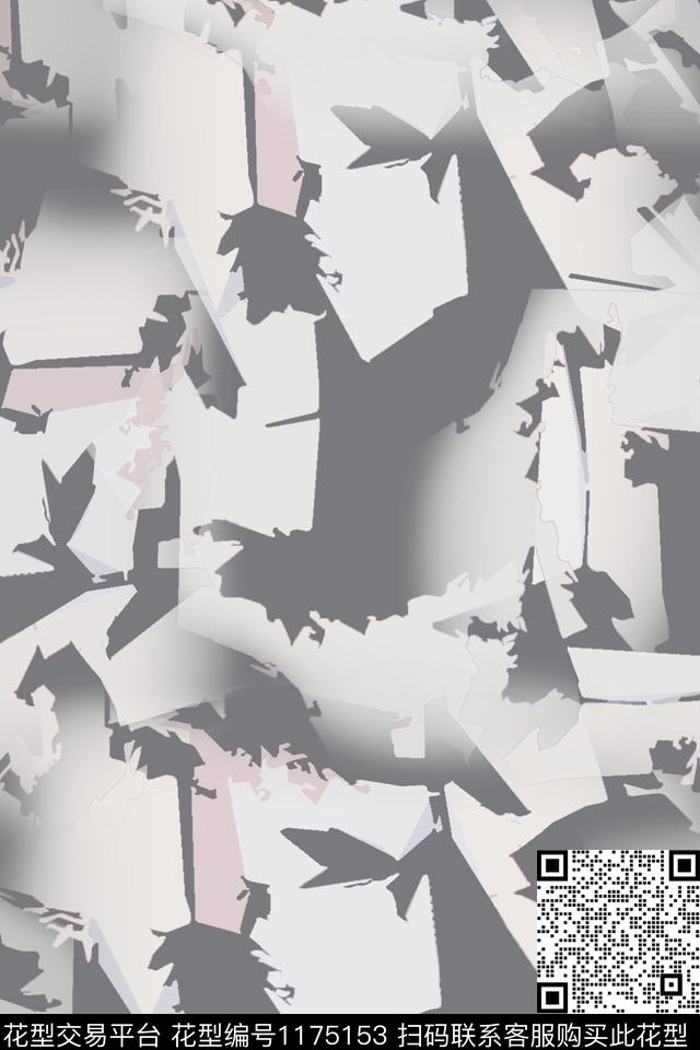 抽象径庭迷彩艺术迷彩数码印花华亿平台下载（图片编号: 1175153） - 瓦栏（Walan）