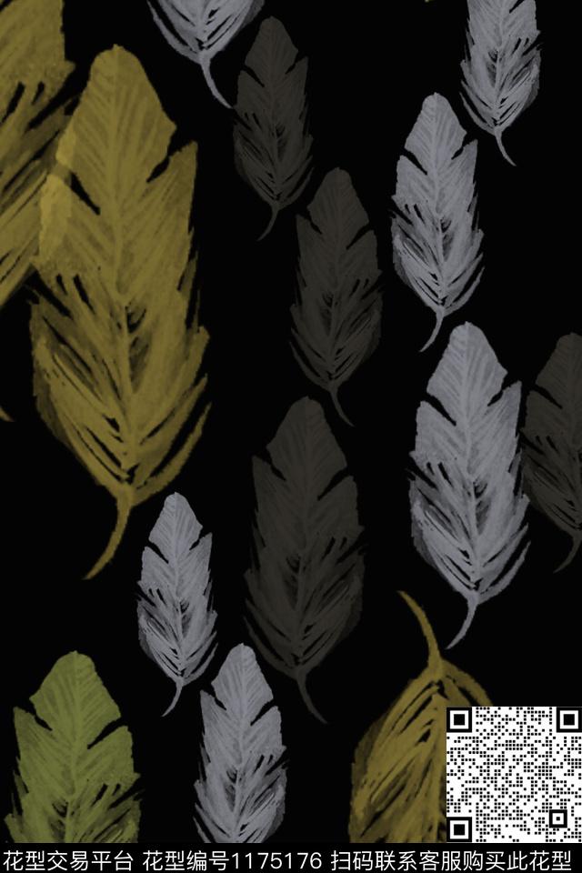 动物纹羽毛飘飘男装休闲花卉数码印花华亿平台下载（图片编号: 1175176） - 瓦栏（Walan）