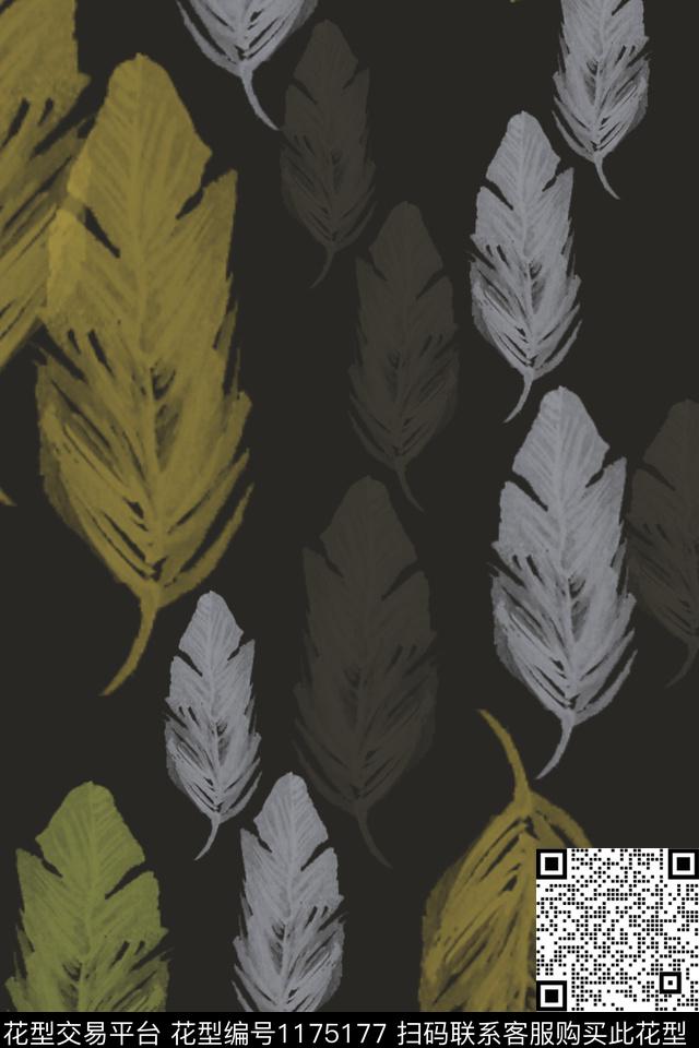 动物纹羽毛飘飘男装休闲花卉数码印花华亿平台下载（图片编号: 1175177） - 瓦栏（Walan）