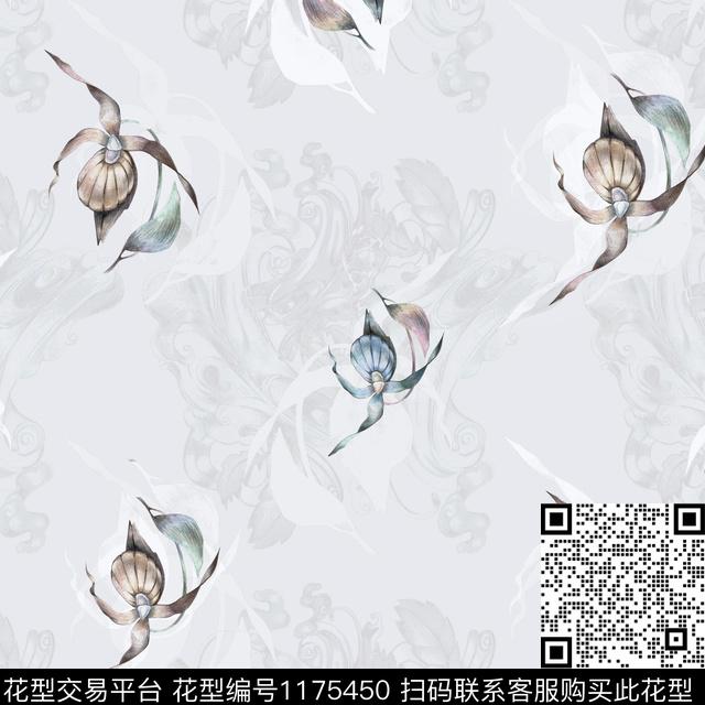 潮牌花卉大牌风数码印花华亿平台下载（图片编号: 1175450） - 瓦栏（Walan）