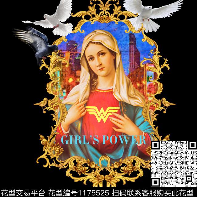 潮牌大牌风定位花数码印花华亿平台下载（图片编号: 1175525） - 瓦栏（Walan）