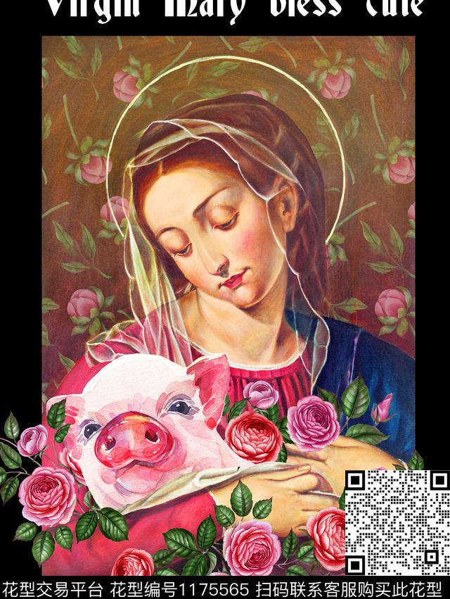 潮牌大牌风猪数码印花华亿平台下载（图片编号: 1175565） - 瓦栏（Walan）