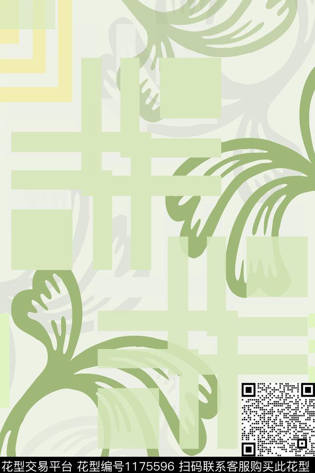 几何风俗画精致几何数码印花华亿平台下载（图片编号: 1175596） - 瓦栏（Walan）