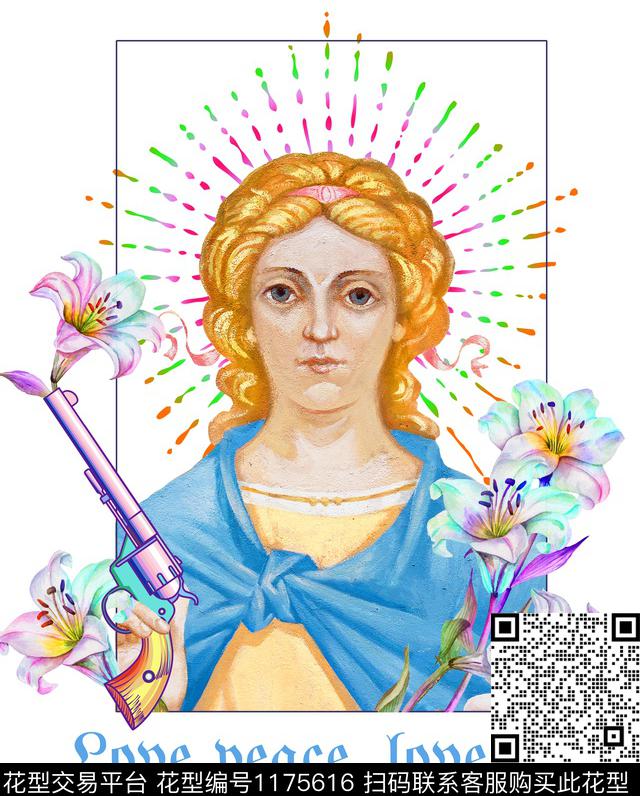 潮牌大牌风定位花数码印花华亿平台下载（图片编号: 1175616） - 瓦栏（Walan）