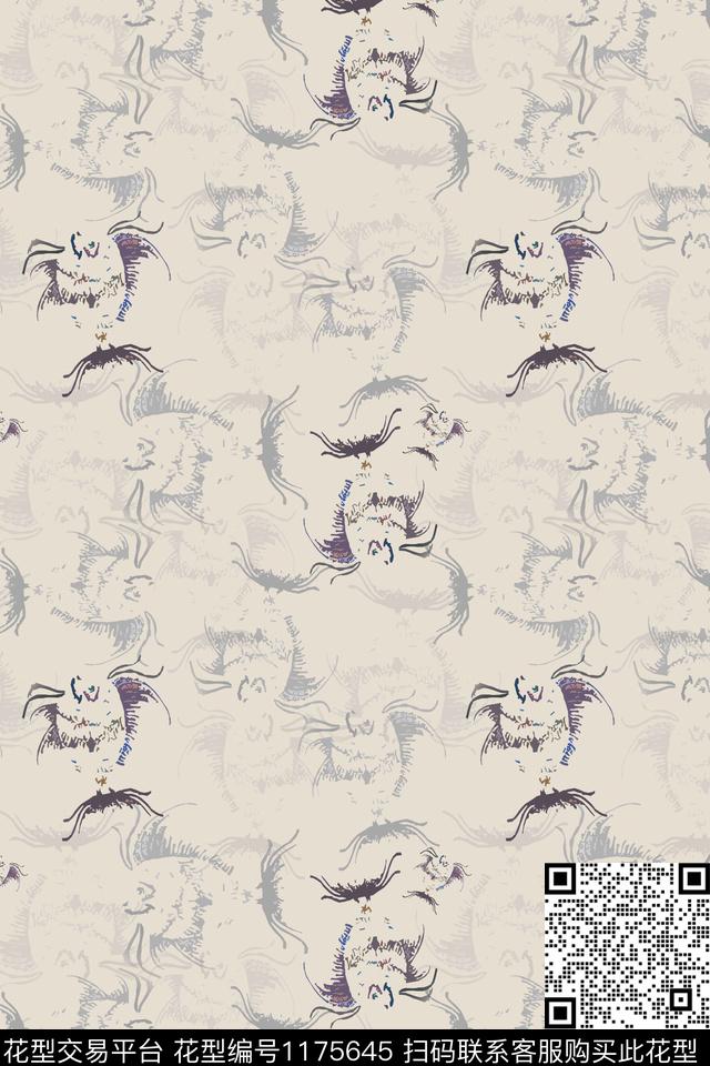 动物纹鱼儿自在飘风俗画传统印花华亿平台下载（图片编号: 1175645） - 瓦栏（Walan）