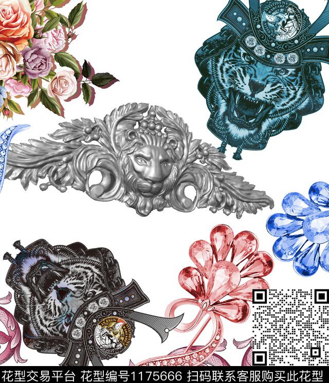 礼服男装几何数码印花华亿平台下载（图片编号: 1175666） - 瓦栏（Walan）