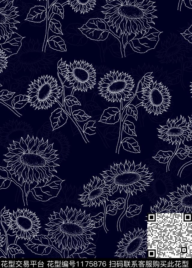 潮牌大牌风莫妮卡-大牌华亿平台传统印花华亿平台下载（图片编号: 1175876） - 瓦栏（Walan）