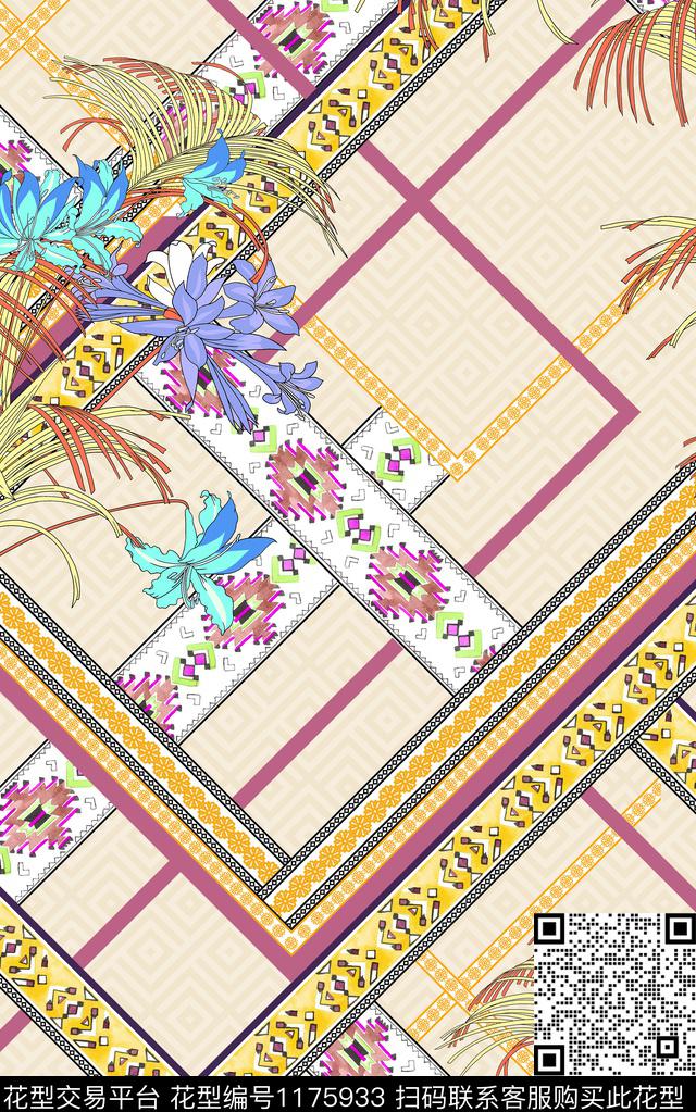 数码华亿平台几何潮牌数码印花华亿平台下载（图片编号: 1175933） - 瓦栏（Walan）