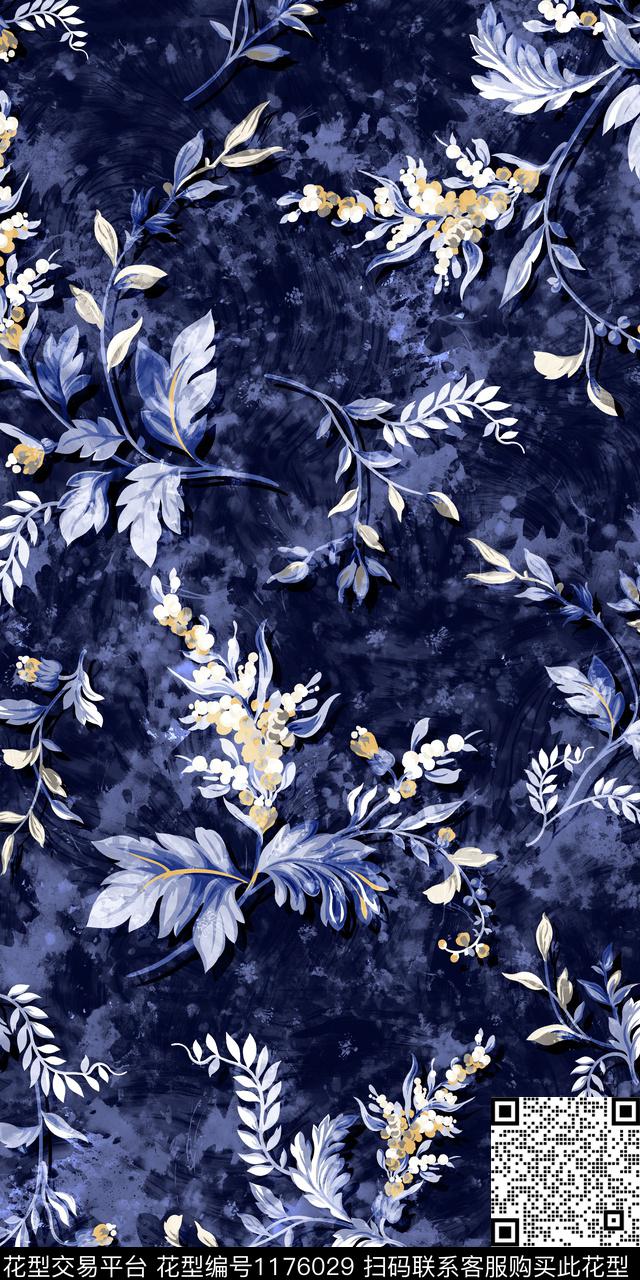 热带华亿平台树林枝叶传统印花华亿平台下载（图片编号: 1176029） - 瓦栏（Walan）