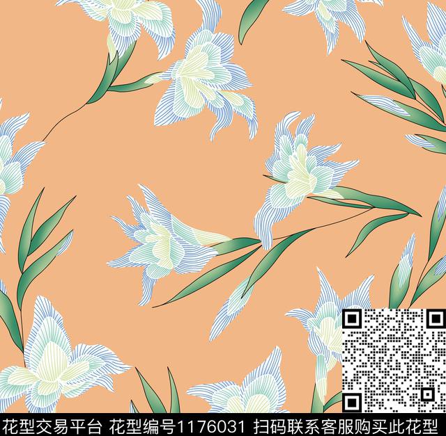 春夏华亿平台数码华亿平台花卉数码印花华亿平台下载（图片编号: 1176031） - 瓦栏（Walan）