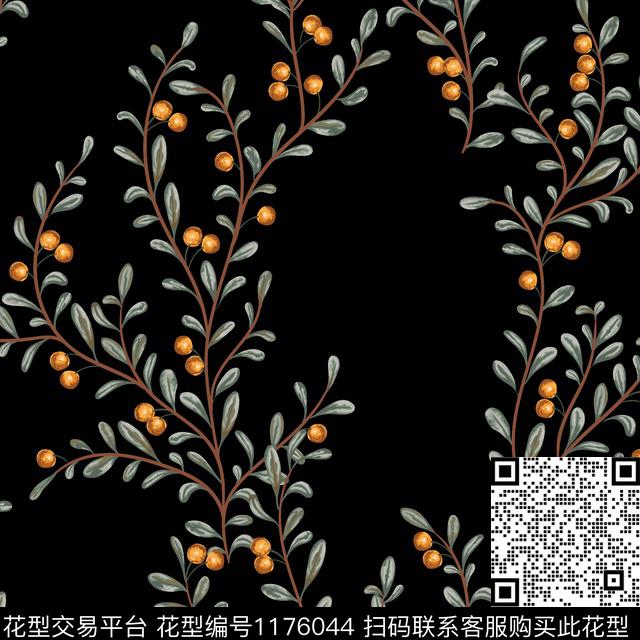 抽象花卉大牌风数码印花华亿平台下载（图片编号: 1176044） - 瓦栏（Walan）