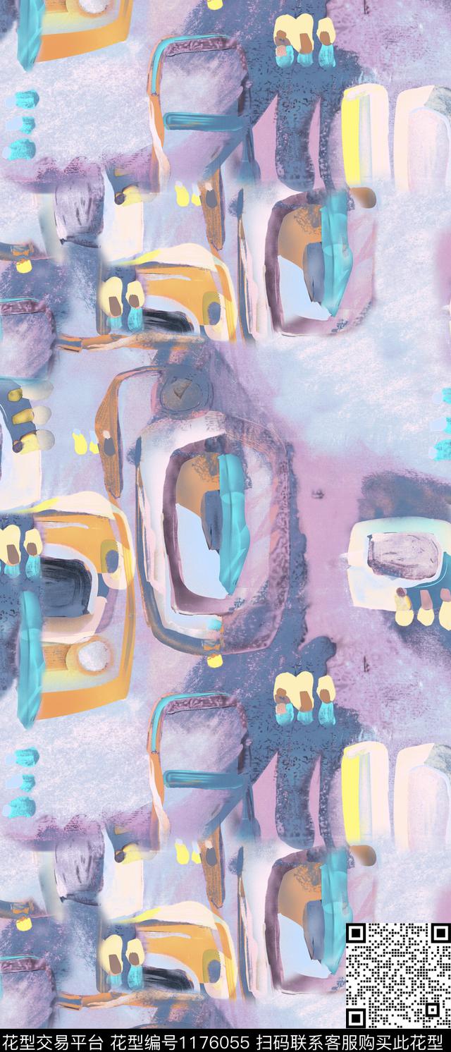 数码华亿平台女装涂鸦数码印花华亿平台下载（图片编号: 1176055） - 瓦栏（Walan）