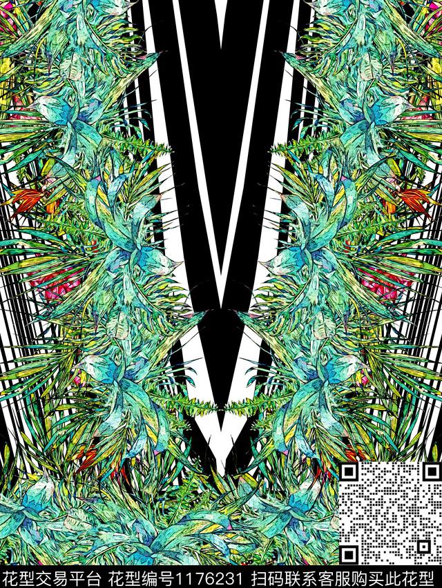 线条画animalanimalprint数码印花华亿平台下载（图片编号: 1176231） - 瓦栏（Walan）