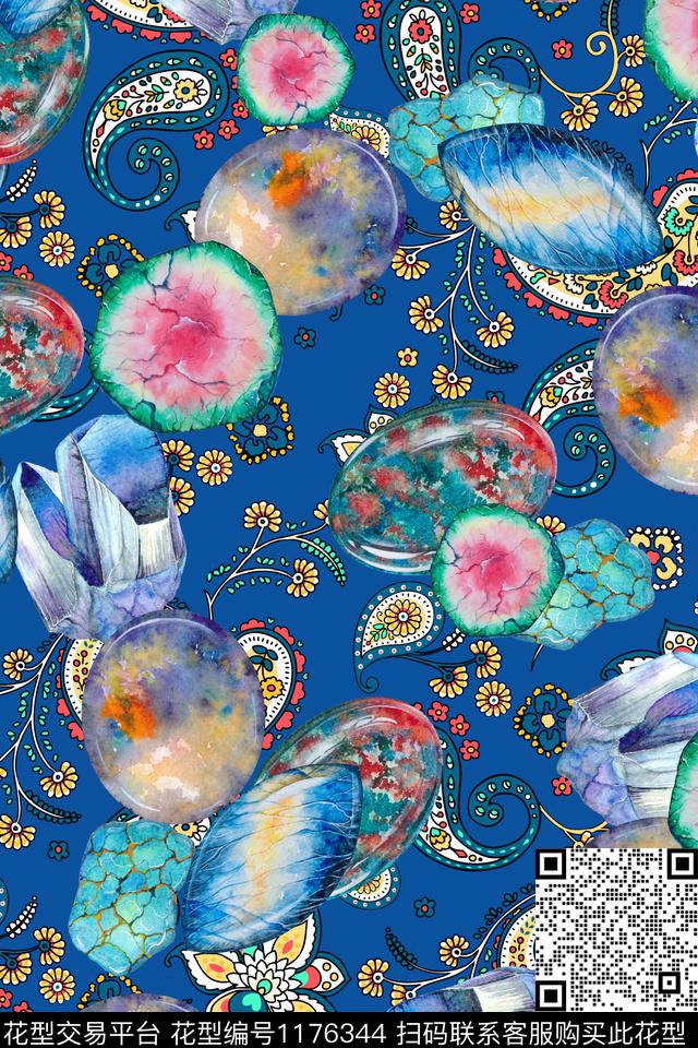 数码华亿平台石头珠宝宝石数码印花华亿平台下载（图片编号: 1176344） - 瓦栏（Walan）