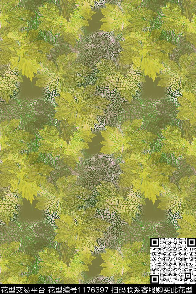 植物乡村生活手绘线条笔触数码印花华亿平台下载（图片编号: 1176397） - 瓦栏（Walan）