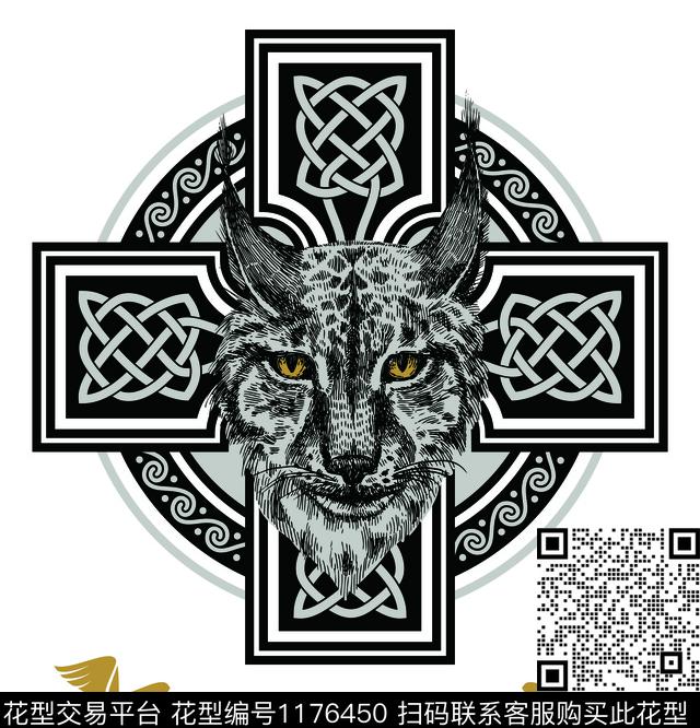 潮牌大牌风定位花传统印花华亿平台下载（图片编号: 1176450） - 瓦栏（Walan）