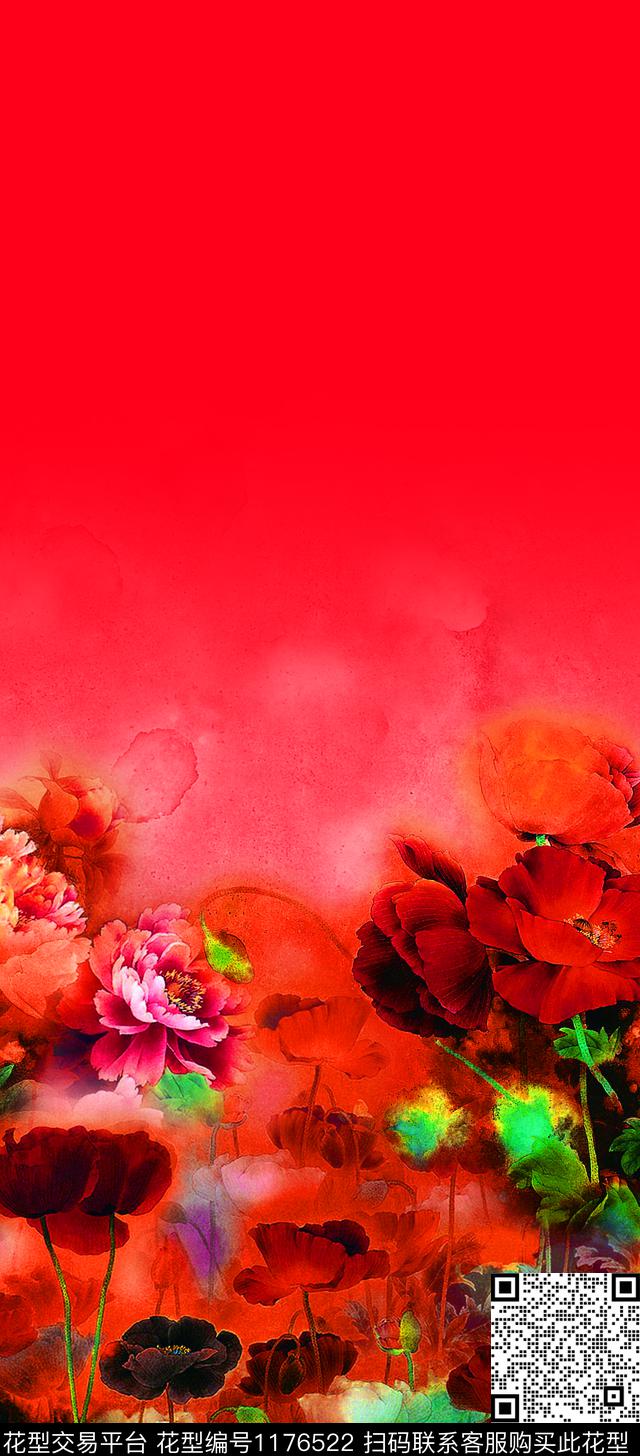 大花定位花数码定位花数码印花华亿平台下载（图片编号: 1176522） - 瓦栏（Walan）