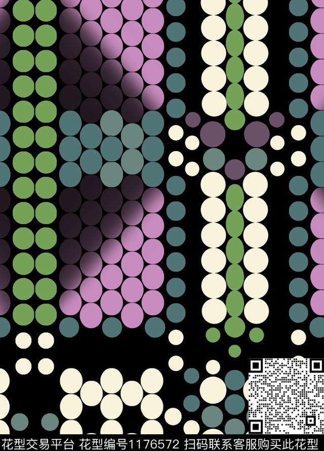 几何大牌风波点传统印花华亿平台下载（图片编号: 1176572） - 瓦栏（Walan）