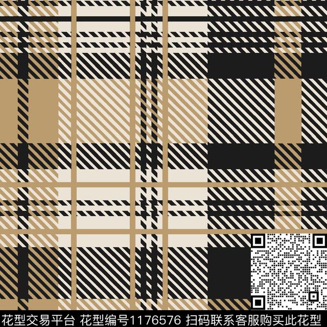 几何格子大牌风传统印花华亿平台下载（图片编号: 1176576） - 瓦栏（Walan）