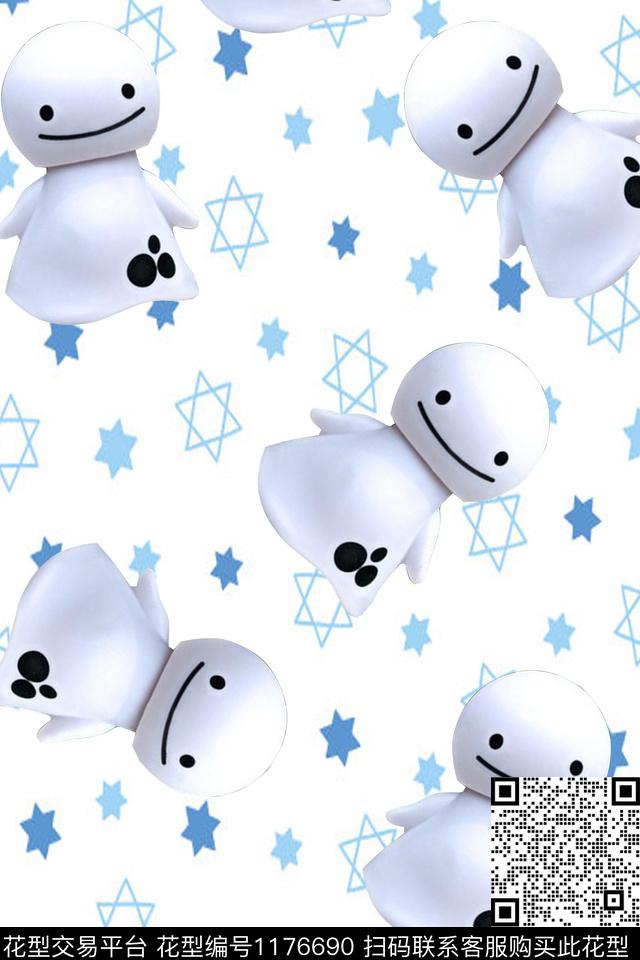 数码华亿平台趣味晴天娃娃数码印花华亿平台下载（图片编号: 1176690） - 瓦栏（Walan）