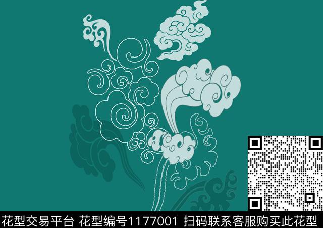 时尚春夏华亿平台定位花数码印花华亿平台下载（图片编号: 1177001） - 瓦栏（Walan）