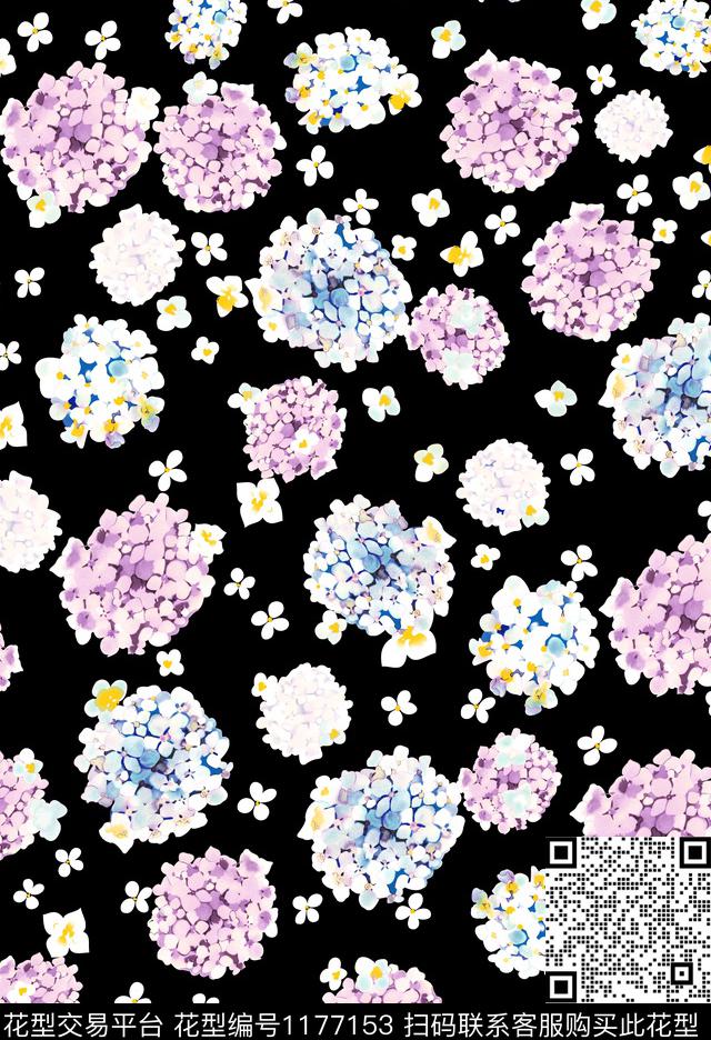 数码华亿平台女装花卉数码印花华亿平台下载（图片编号: 1177153） - 瓦栏（Walan）