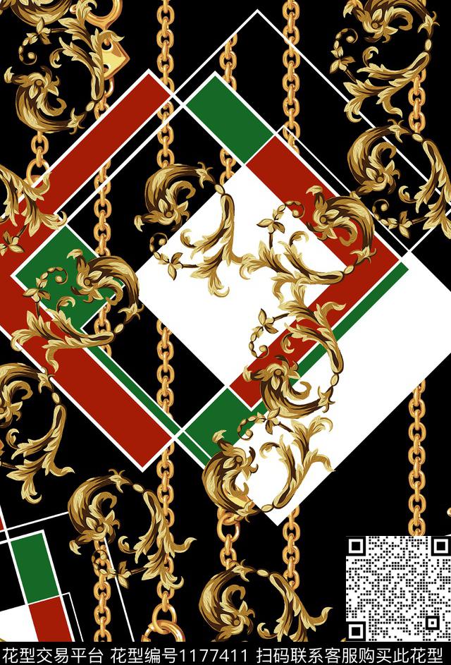 潮牌大牌风12500数码印花华亿平台下载（图片编号: 1177411） - 瓦栏（Walan）