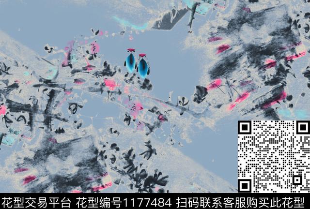 数码华亿平台女装花鸟数码印花华亿平台下载（图片编号: 1177484） - 瓦栏（Walan）