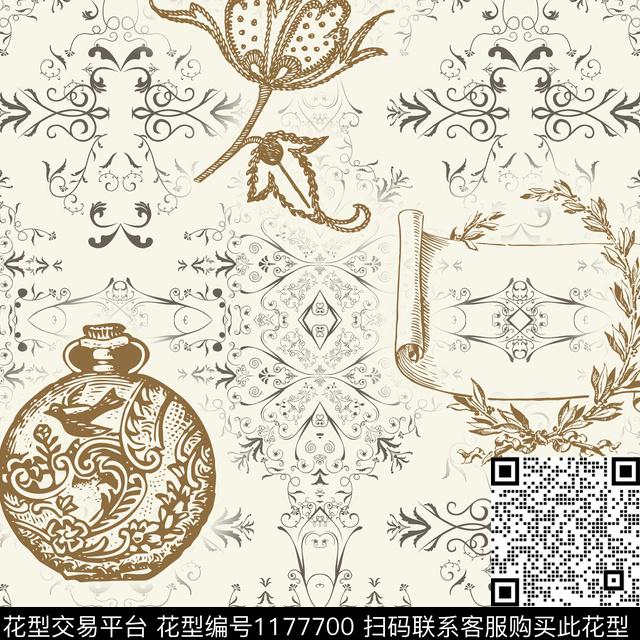 乡村生活坯布简约数码印花华亿平台下载（图片编号: 1177700） - 瓦栏（Walan）