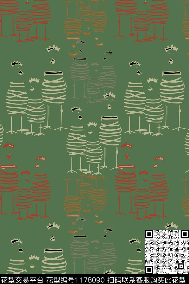 鸟昆虫图案乡村生活鸡公传统印花华亿平台下载（图片编号: 1178090） - 瓦栏（Walan）