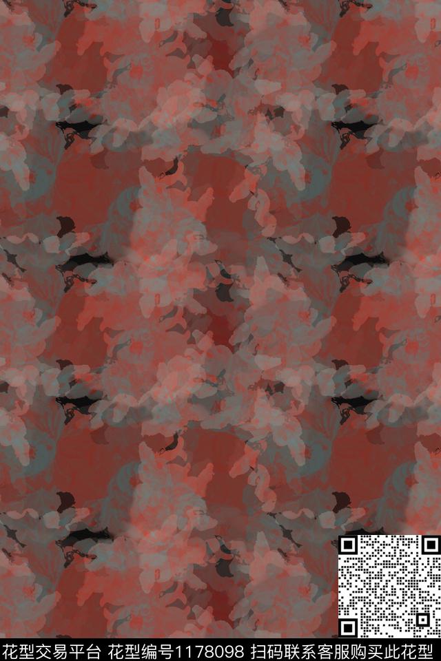迷彩图案艺术迷彩乡村生活数码印花华亿平台下载（图片编号: 1178098） - 瓦栏（Walan）