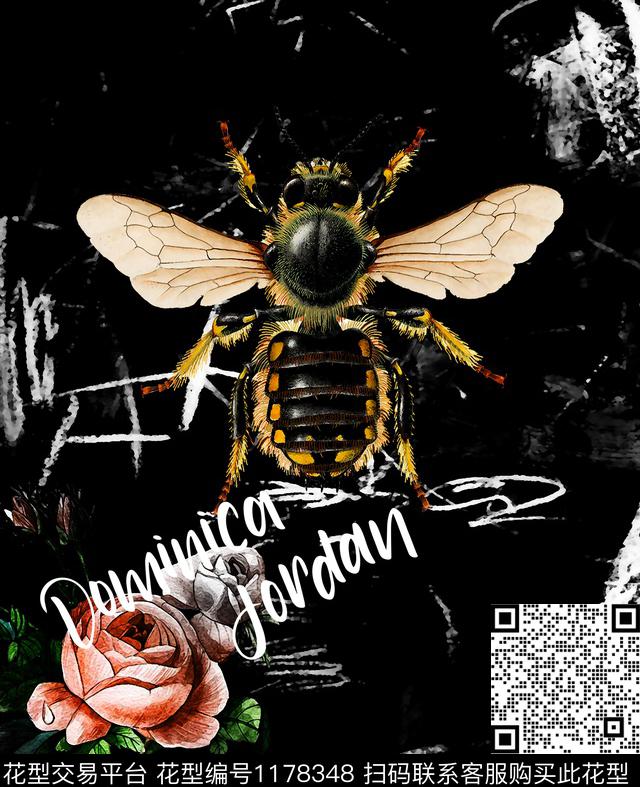 字母抽象大牌风数码印花华亿平台下载（图片编号: 1178348） - 瓦栏（Walan）