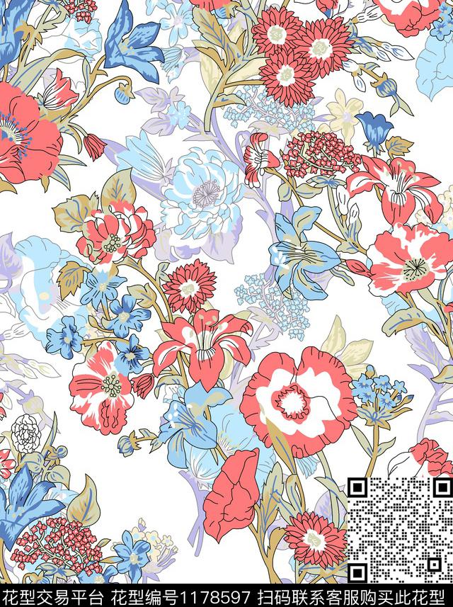 数码华亿平台女装简欧数码印花华亿平台下载（图片编号: 1178597） - 瓦栏（Walan）