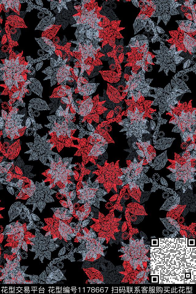 男装休闲潮牌传统印花华亿平台下载（图片编号: 1178667） - 瓦栏（Walan）