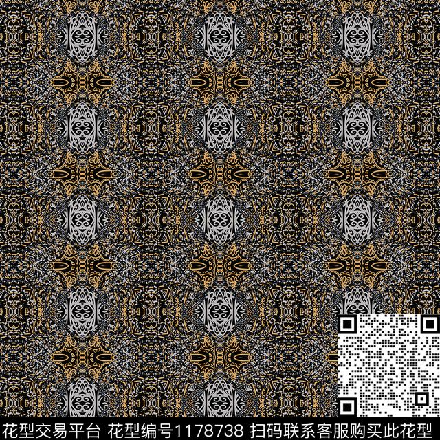 肌理纹理民族风数码印花华亿平台下载（图片编号: 1178738） - 瓦栏（Walan）