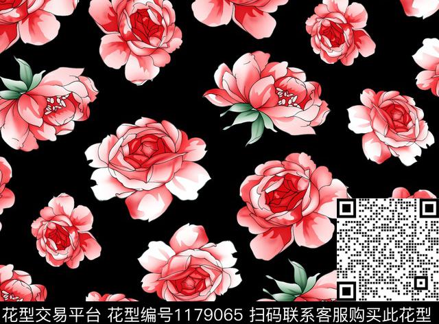 大牌风传统华亿平台几何花卉传统印花华亿平台下载（图片编号: 1179065） - 瓦栏（Walan）