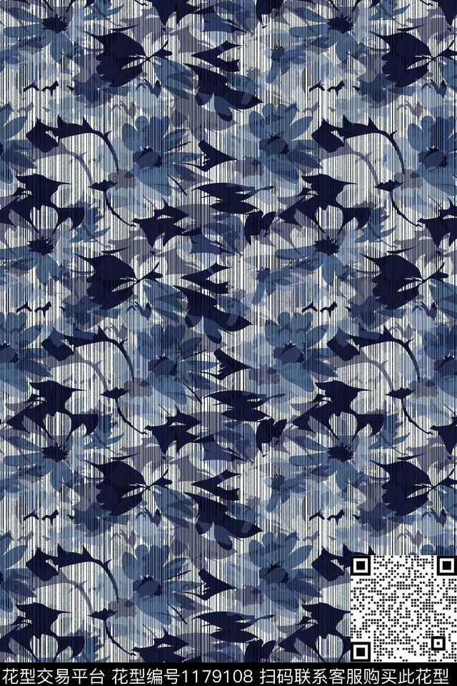 迷彩趣味绿植树叶数码印花华亿平台下载（图片编号: 1179108） - 瓦栏（Walan）