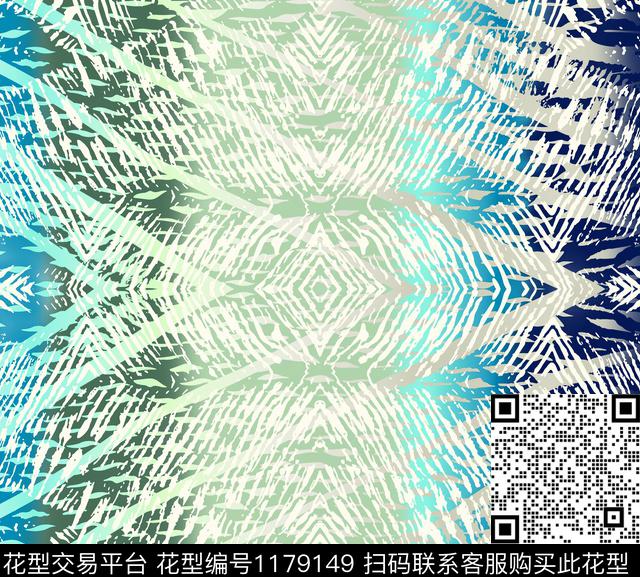 春夏华亿平台几何条纹数码印花华亿平台下载（图片编号: 1179149） - 瓦栏（Walan）